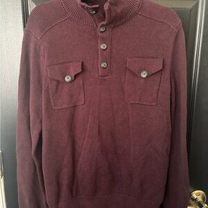 Banana Republic Burgandy Sweater Soft Knit M